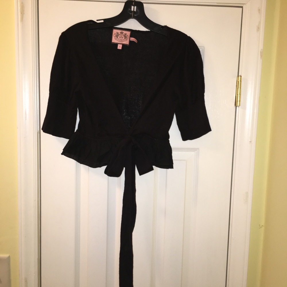 Juicy Couture black cropped bolero Sz. S
